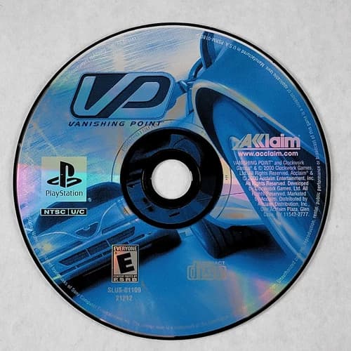 Vanishing Point - Loose Sony PS1 Playstation 1 Disc