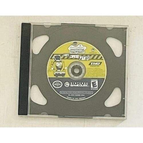 SpongeBob Lights Camera Pants Nintendo GameCube Game Disc