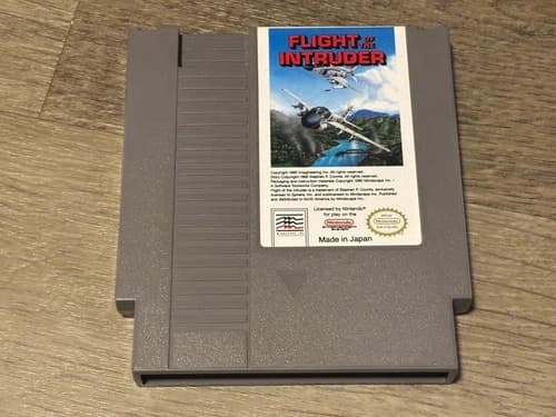 Flight of the Intruder Nintendo Nes Cleaned & Tested Authentic