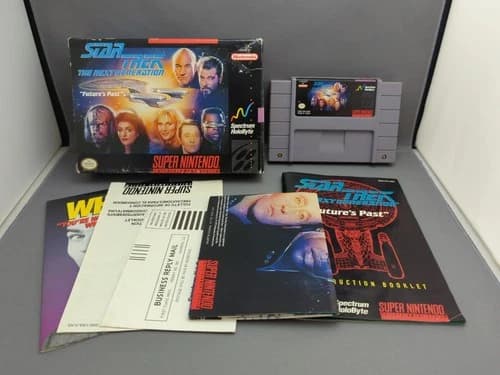 * Star Trek: The Next Generation Future's Past (Super Nintendo SNES) Complete