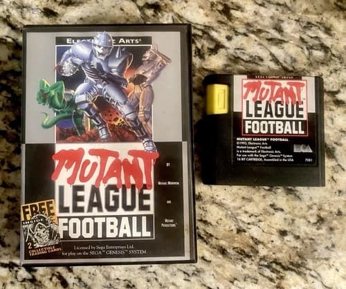 Mutant League Football Sega Genesis Complete in Case Classic Sports Horror Game