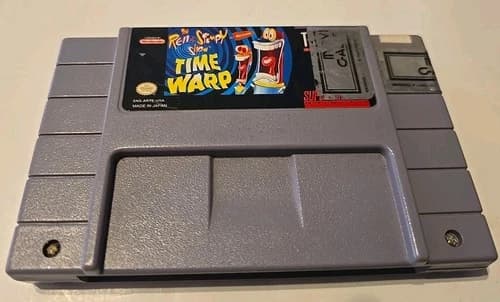 Ren & Stimpy Show: Time Warp (Super Nintendo SNES, 1994) SNES Game Tested Works