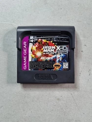 Iron Man X-O Manowar in Heavy Metal Sega Game Gear Cartridge Only