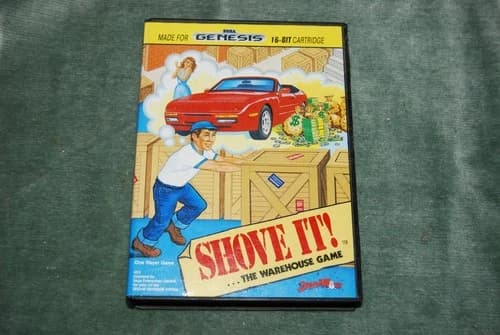 Sega Genesis SHOVE IT! ...The Warehouse Game - Complete in Box