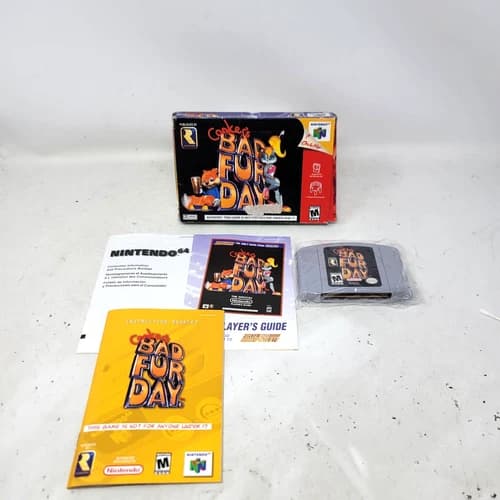 Conker's Bad Fur Day N64 (Nintendo 64, 2001) Authentic CIB Complete Tested
