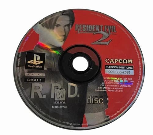 Sony PlayStation 1 (PS1): Resident Evil 2 - LOOSE - DISC 1 ONLY - TESTED WORKS
