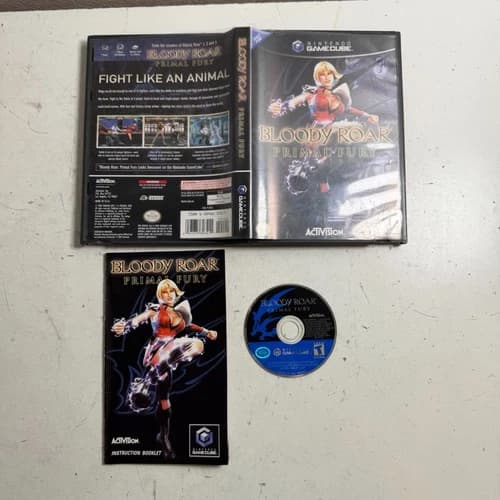 Bloody Roar: Primal Fury (Nintendo GameCube 2002) Activision Fighting Video Game