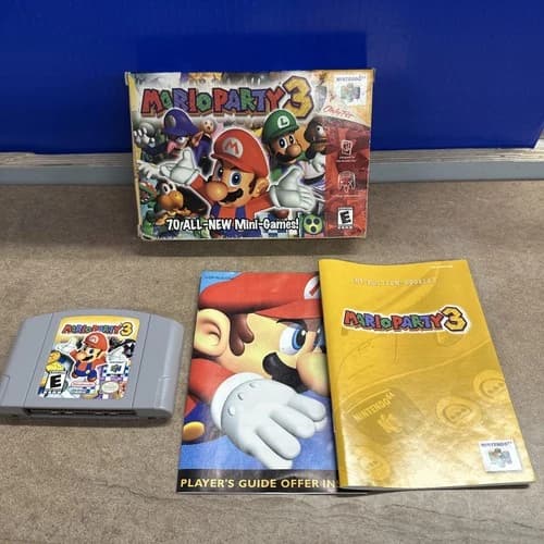 Mario Party 3 Nintendo 64 N64 Complete In Box CIB Tested Hudson Soft Authentic