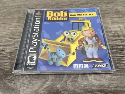 Bob the Builder: Can We Fix It (Sony PlayStation 1, 2001) Complete with Manual