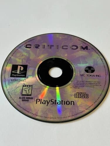 Criticom Playstation 1 Disc Only Works Great
