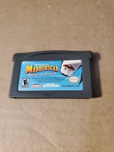 Madagascar Operation Penguin (Nintendo Game Boy Advance, GBA) Authentic