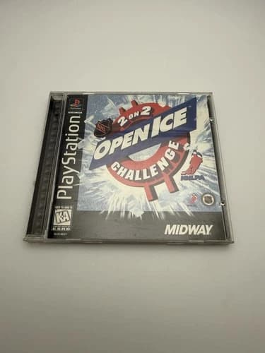 PS1 NHL Open Ice 2 On 2 Challenge Sony Playstation 1 CIB Great Condition