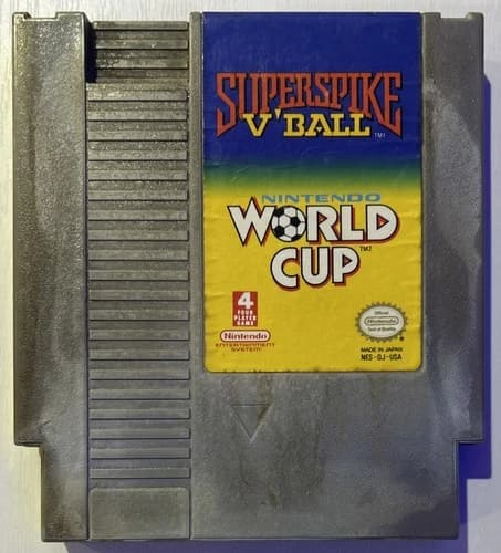 Super Spike V'Ball/World Cup Soccer (Nintendo 1990) NES tested and working!