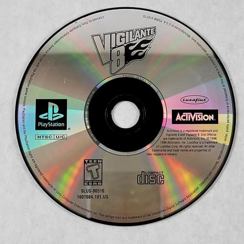 Vigilante 8 [Greatest Hits] - Loose Sony PS1 Playstation 1 Disc
