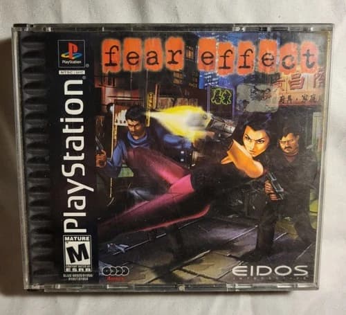 Fear Effect PS1 PlayStation Complete 4 Disc Set Eidos Survival Horror