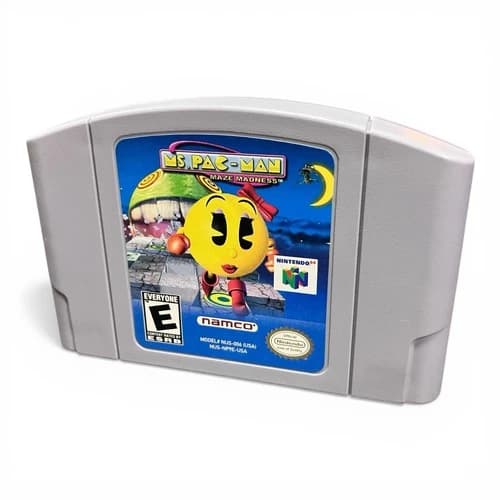 Ms. Pac-Man: Maze Madness (Nintendo 64 N64, 2000) *TESTED*