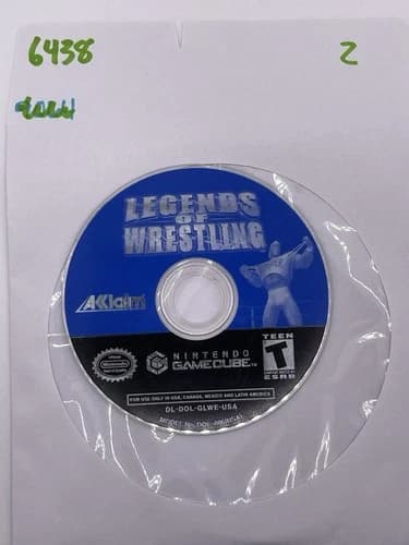 LEGENDS OF WRESTLING (Nintendo GameCube) DISC ONLY- NO TRACKING 6438