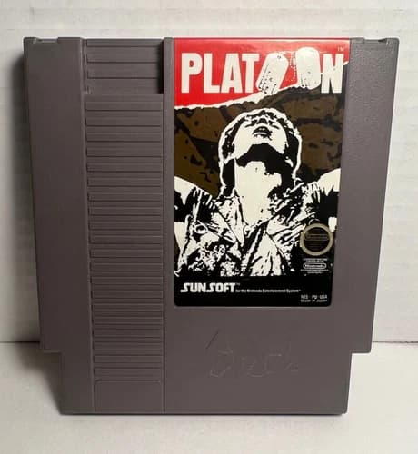 Platoon (Nintendo Entertainment System, 1988) - Tested! Works!