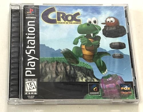 Croc Legend of the Gobbos Sony PlayStation PS1 Black Label Complete In Box CIB