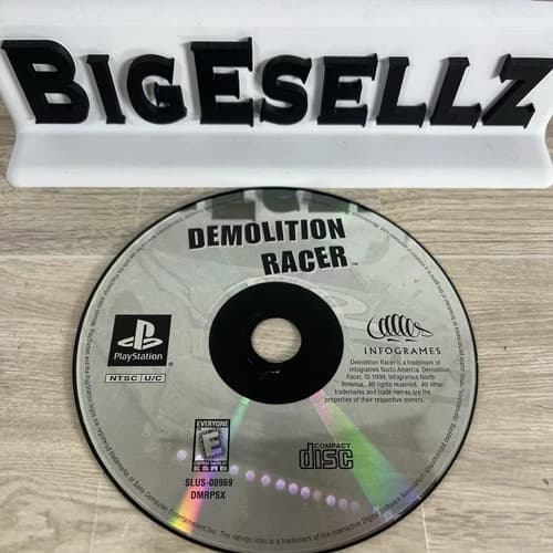 Demolition Racer Sony PlayStation PS1 Authentic Loose Disc Tested Retro