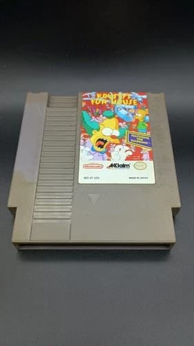 Krusty's Fun House Acclaim Nintendo Entertainment System NES Authentic Tested