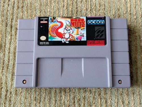 Mr. Nutz Super Nintendo SNES Cartridge Only Tested Working Authentic Board Pics
