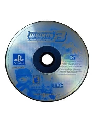 Digimon World 3 PlayStation 1 PS1 Disc Only Tested
