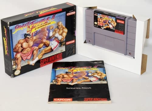 Street Fighter II Turbo SNES Super Nintendo Complete CIB! Good Condition! Rare!