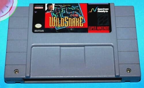 TESTED Super Nintendo SNES Game WILD SNAKE Snakey Working Alexey Pajitnov Tetris