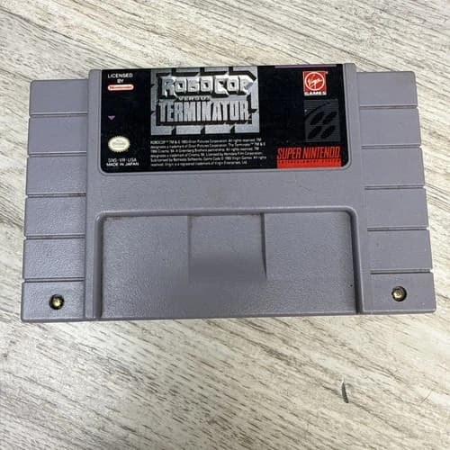 RoboCop vs. The Terminator (Super Nintendo Entertainment System, 1993) Cart Only