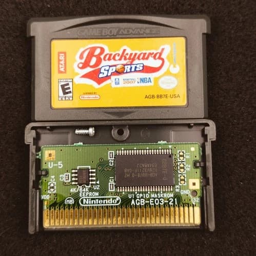 Backyard Sports Basketball 2007 NBA GameBoy Advance Nintendo CartOnly Tested