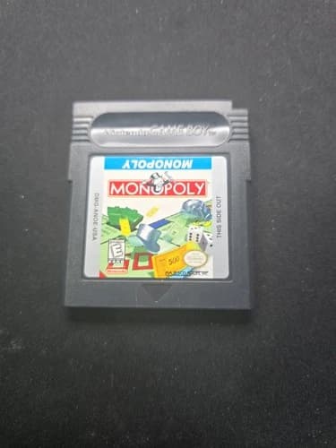 Monopoly Game Boy Color GBC Tested Authentic Cartridge Only Nintendo 1999