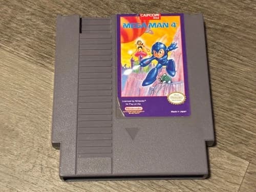 Mega Man 4 Nintendo Nes Cleaned & Tested Authentic