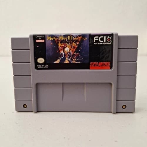 Might and Magic III (3) Isles of Terra Authentic SNES Game (Cartridge Only)