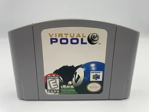 Virtual Pool 64 (Nintendo 64, 1998) N64 Cartridge Only Authentic Tested & Works