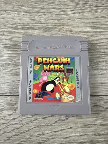 Penguin Wars Nintendo Gameboy Game, Cartridge