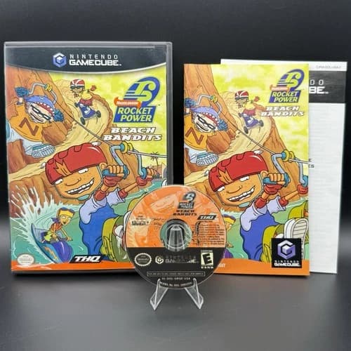 Rocket Power: Beach Bandits (Nintendo GameCube, 2002) CIB Complete with Manual
