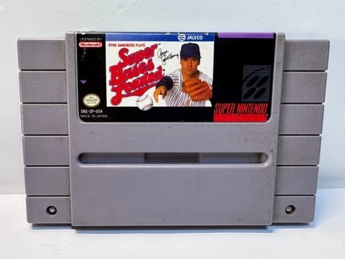 Super Bases Loaded (Super Nintendo SNES, 1991) Authentic. Working.