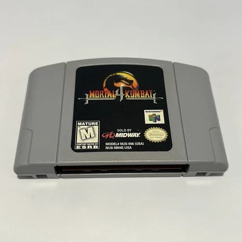 Mortal Kombat 4 (Nintendo 64 N64, 1998) Cart Cartidge Only Authentic Tested