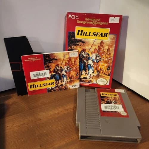 Advanced Dungeons & Dragons: Hillsfar (Nintendo NES) - Tested, Complete
