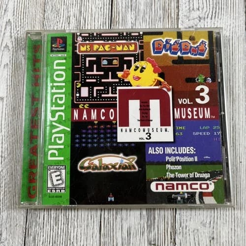 Namco Museum Vol. 3 PlayStation PS1 PSX Greatest Hits Ms. Pac-Man Dig Dug