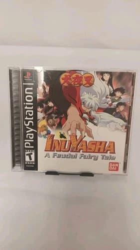 Inuyasha: A Feudal Fairy Tale (Sony PlayStation 1, PS1, 2003) CIB W/ Reg Card
