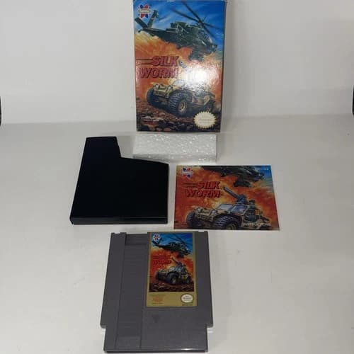 Silk Worm (Nintendo NES) Complete in Box CIB