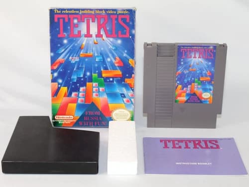 Tetris NES Nintendo Complete CIB! Authentic! Tested! Good Condition! Nice!