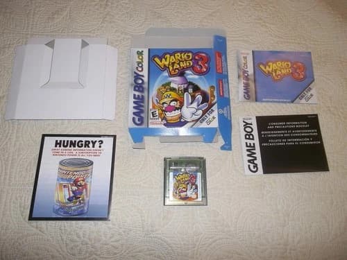 Wario Land 3 (Nintendo Game Boy Color GBC) CIB Game Box Manual
