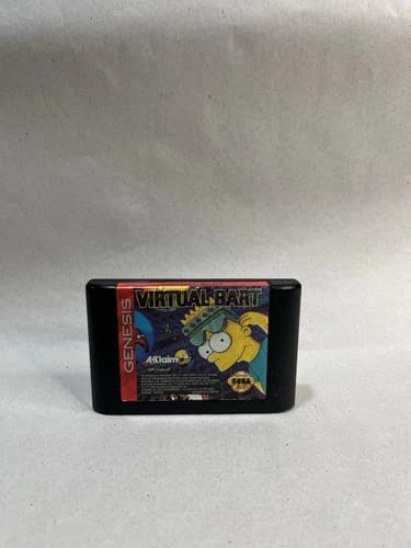 Virtual Bart (Sega Genesis, 1994) Cartridge Only. Tested and Works