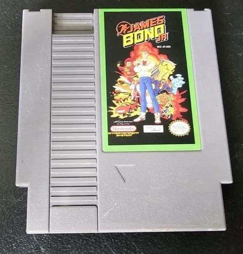 James Bond Jr. Nintendo NES Cartridge - Authentic, Clean, and Tested