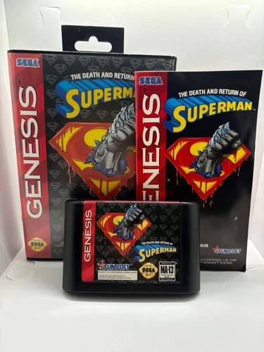 The Death and Return of Superman - Sega Genesis CIB