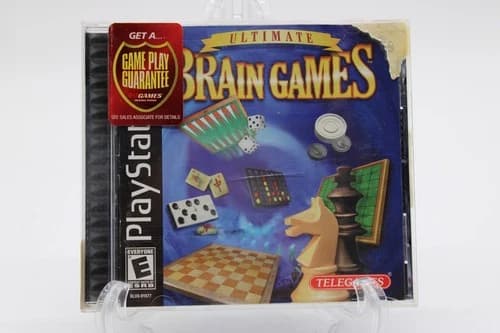PS1 Ultimate Brain Games (Sony Playstation 1, 2003) CIB w/ Manual PSX