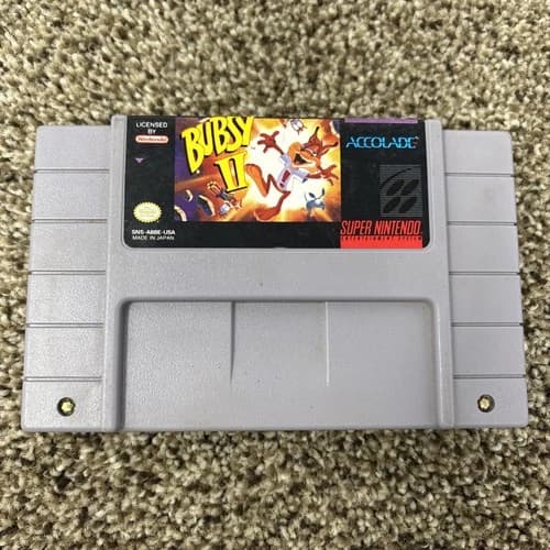 Bubsy II (Super Nintendo SNES, 1994) Authentic And Tested
